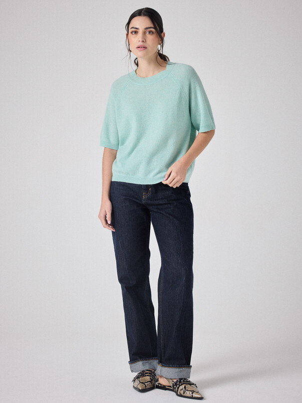 Notshy T-shirt Cachemire Loona T-shirt Cachemire 2 Fils Jauge 12