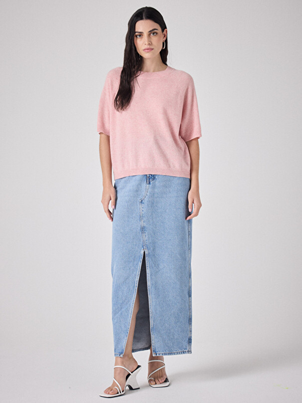 Notshy T-shirt Cachemire Loona T-shirt Cachemire 2 Fils Jauge 12