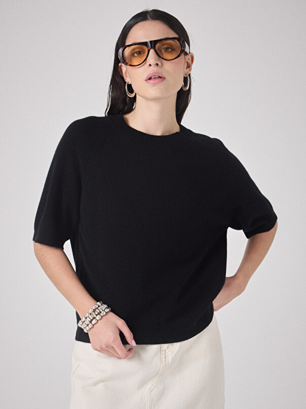 Notshy T-shirt Cachemire Loona T-shirt Cachemire 2 Fils Jauge 12