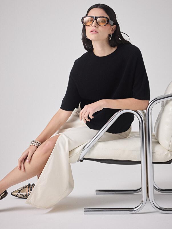 notshy T-shirt cachemire Loona T-shirt cachemire 2 fils jauge 12 notshy T-shirt cachemire Loona T-shirt cachemire 2 fils jauge 12