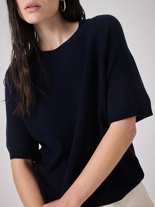 notshy T-shirt cachemire Loona T-shirt cachemire 2 fils jauge 12