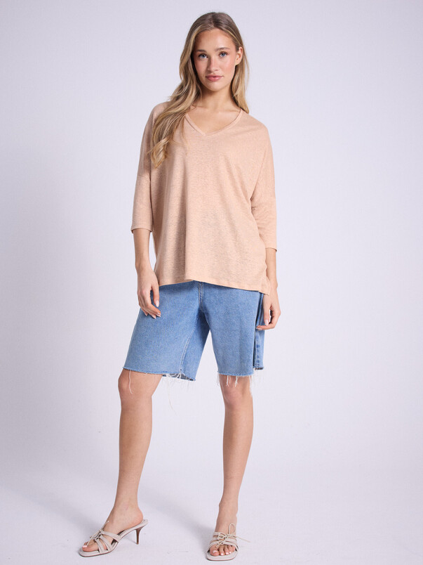 notshy T-shirt poncho lin Emilie T-shirt jersey de lin notshy T-shirt poncho lin Emilie T-shirt jersey de lin