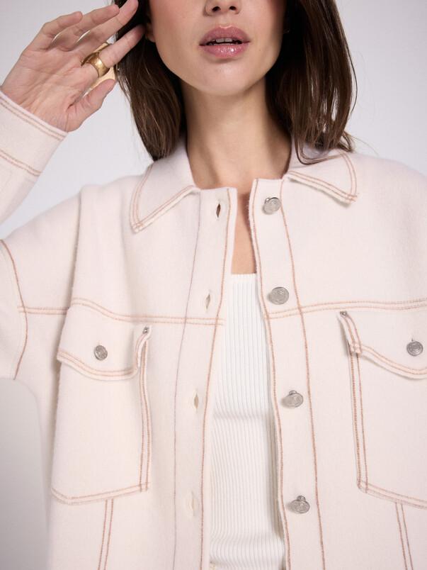 Notshy Veste Boxy Cachemire Levo Veste Cachemire 2 Fils Jauge 12