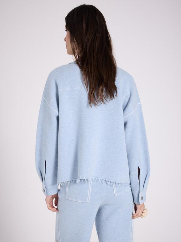 Notshy Veste Boxy Cachemire Levo Veste Cachemire 2 Fils Jauge 12