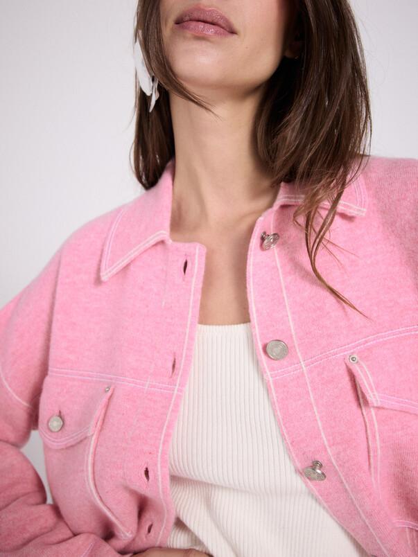 Notshy Veste Boxy Cachemire Levo Veste Cachemire 2 Fils Jauge 12