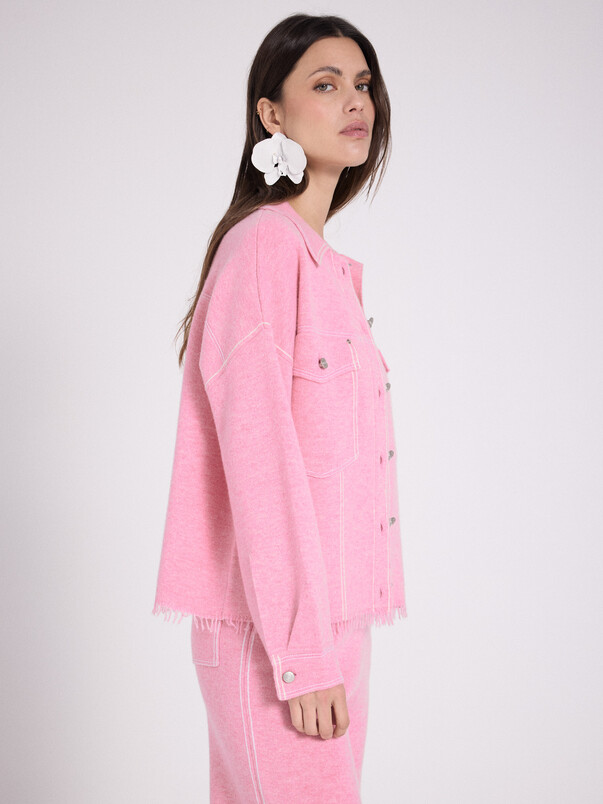 Notshy Veste Boxy Cachemire Levo Veste Cachemire 2 Fils Jauge 12