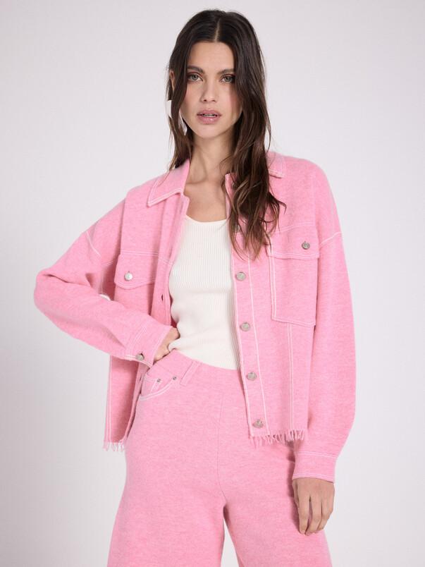 notshy Veste boxy cachemire Levo Veste cachemire 2 fils jauge 12