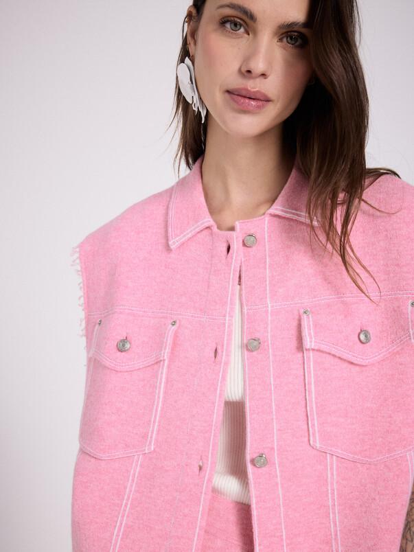 Notshy Veste Sans Manches Cachemire Elesa Veste Cachemire 2 Fils Jauge 12