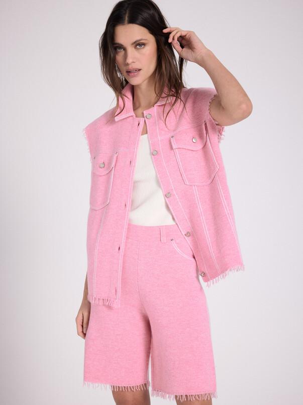 notshy Veste sans manches cachemire Elesa Veste cachemire 2 fils jauge 12