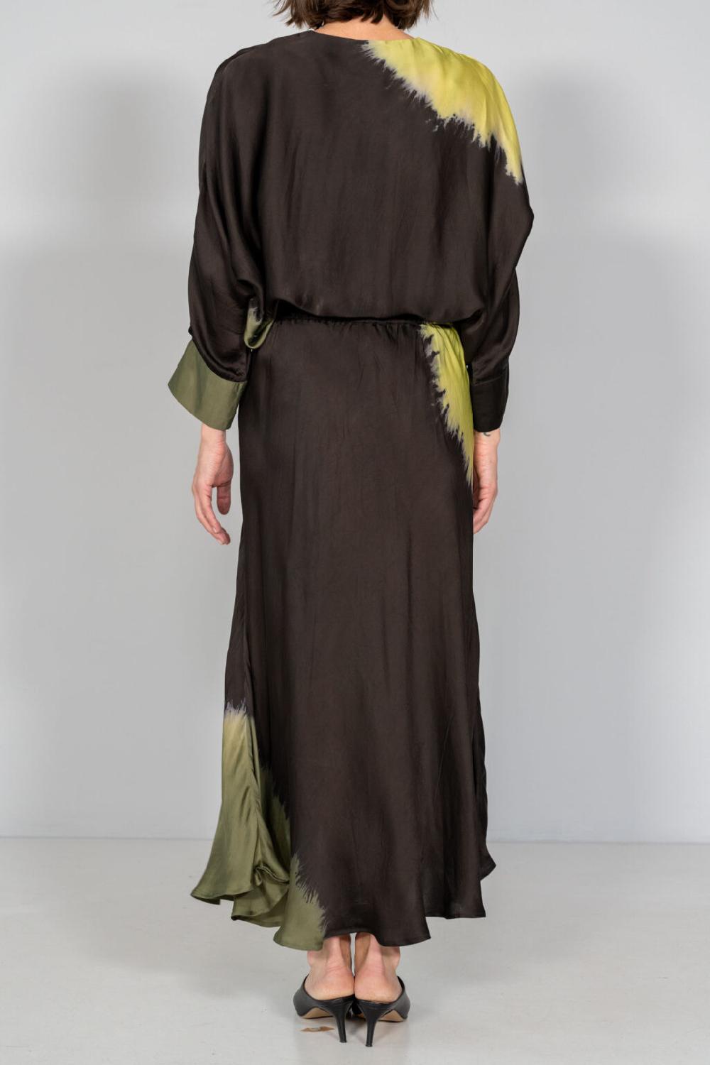Nous Antwerp CEZANNE SKIRT I Placement Ombre Blackish