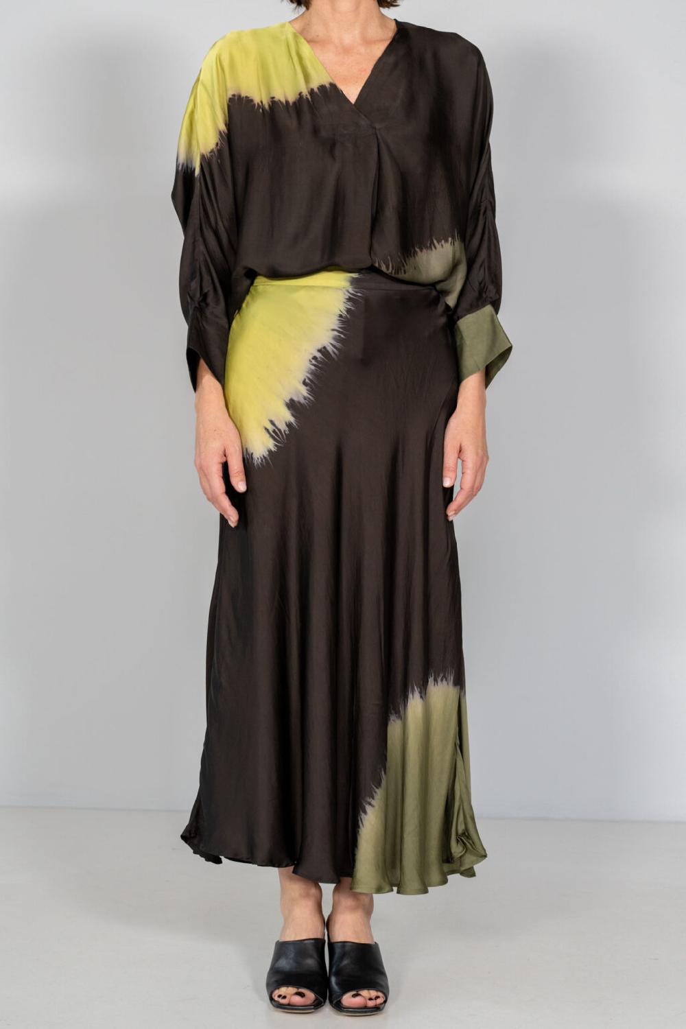 nous antwerp CEZANNE SKIRT I Placement Ombre Blackish