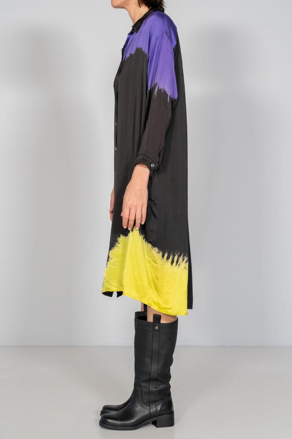 Nous Antwerp FLORENCE DRESS I Placement Ombre Blackish