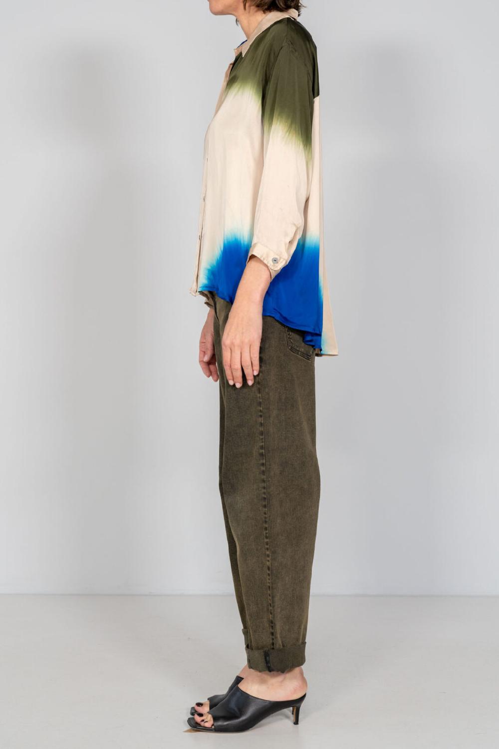 Nous Antwerp MEGANNE BLOUSE I Placement Ombre Blush