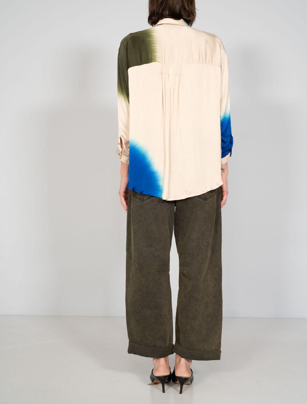 Nous Antwerp MEGANNE BLOUSE I Placement Ombre Blush