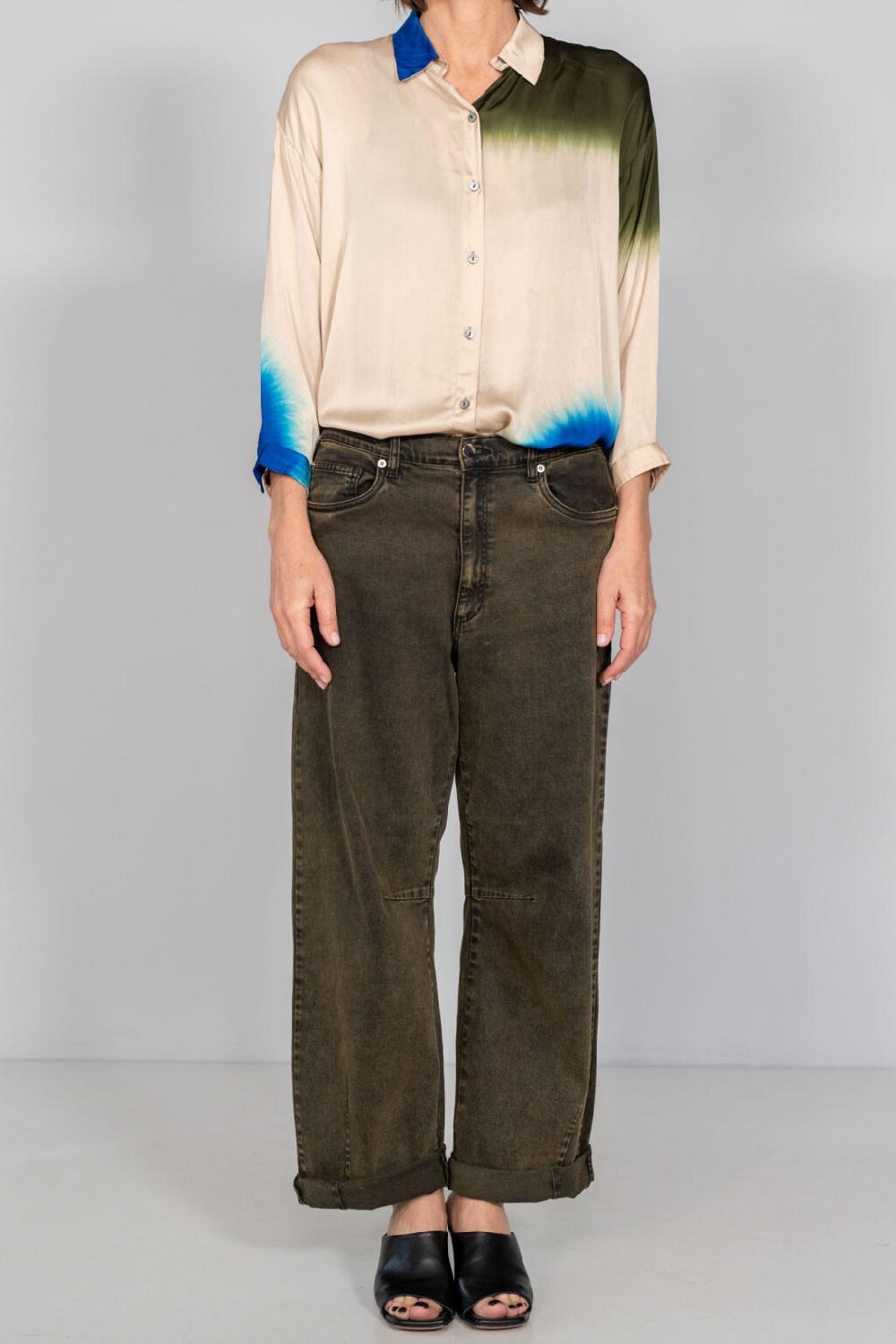 Nous Antwerp MEGANNE BLOUSE I Placement Ombre Blush