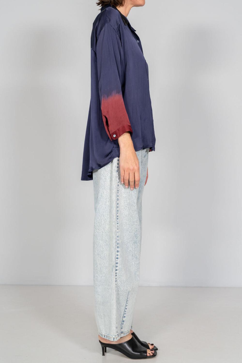 Nous Antwerp MEGANNE BLOUSE I Placement Ombre Night