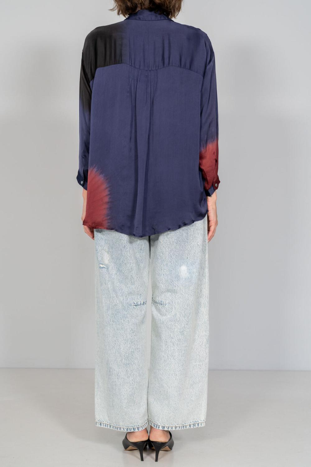 Nous Antwerp MEGANNE BLOUSE I Placement Ombre Night