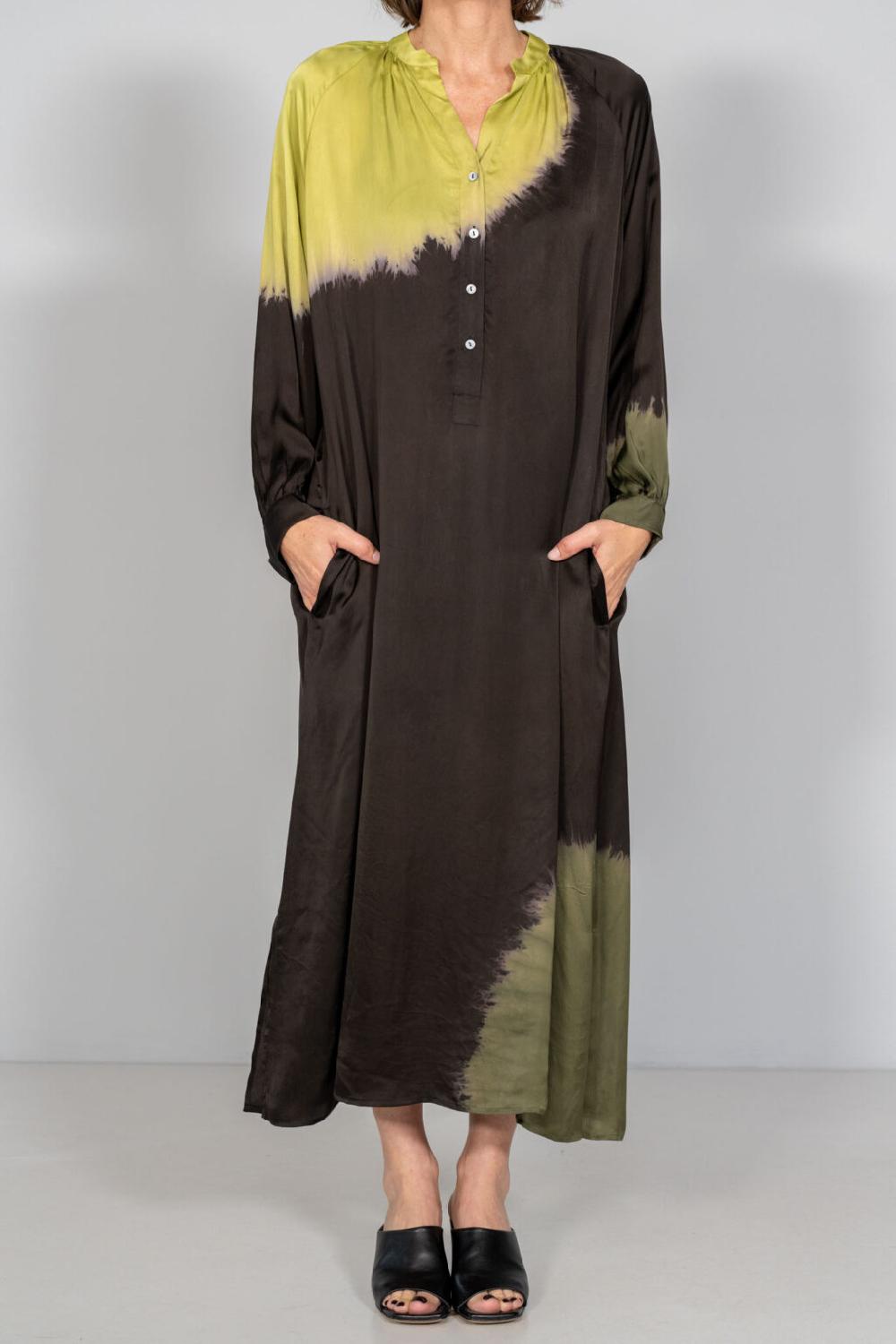 nous antwerp NICOLE DRESS I Placement Ombre Blackish