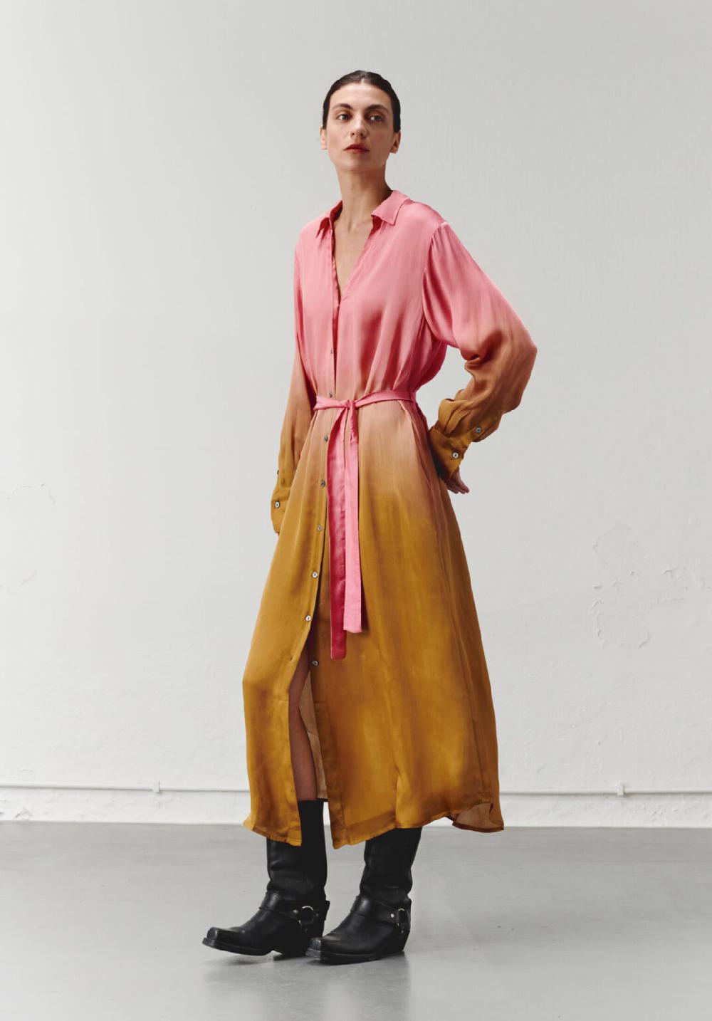 nous antwerp CAMILLE DRESS I Ombre Rose