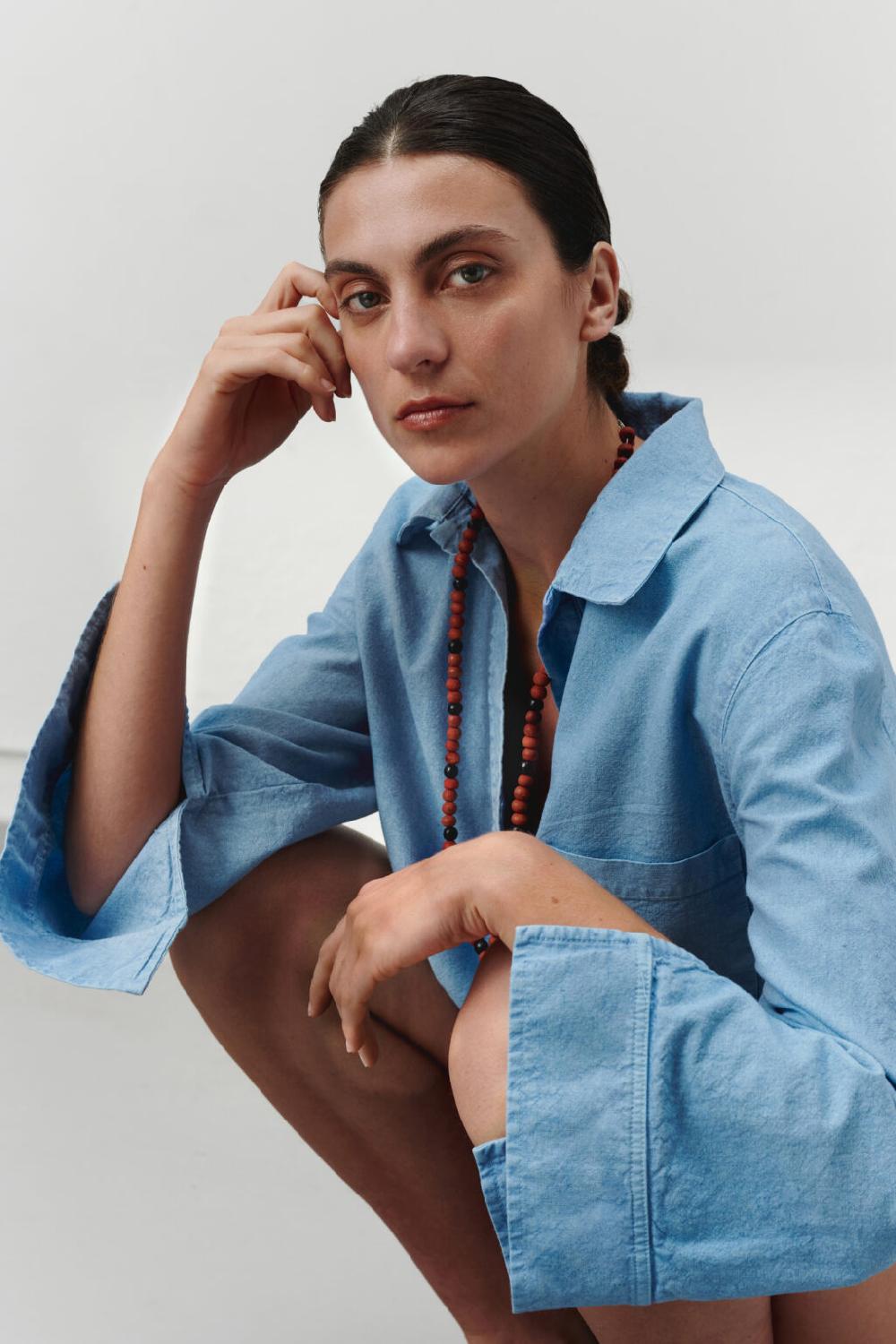 nous antwerp DORA SHIRT I Vintage Skye