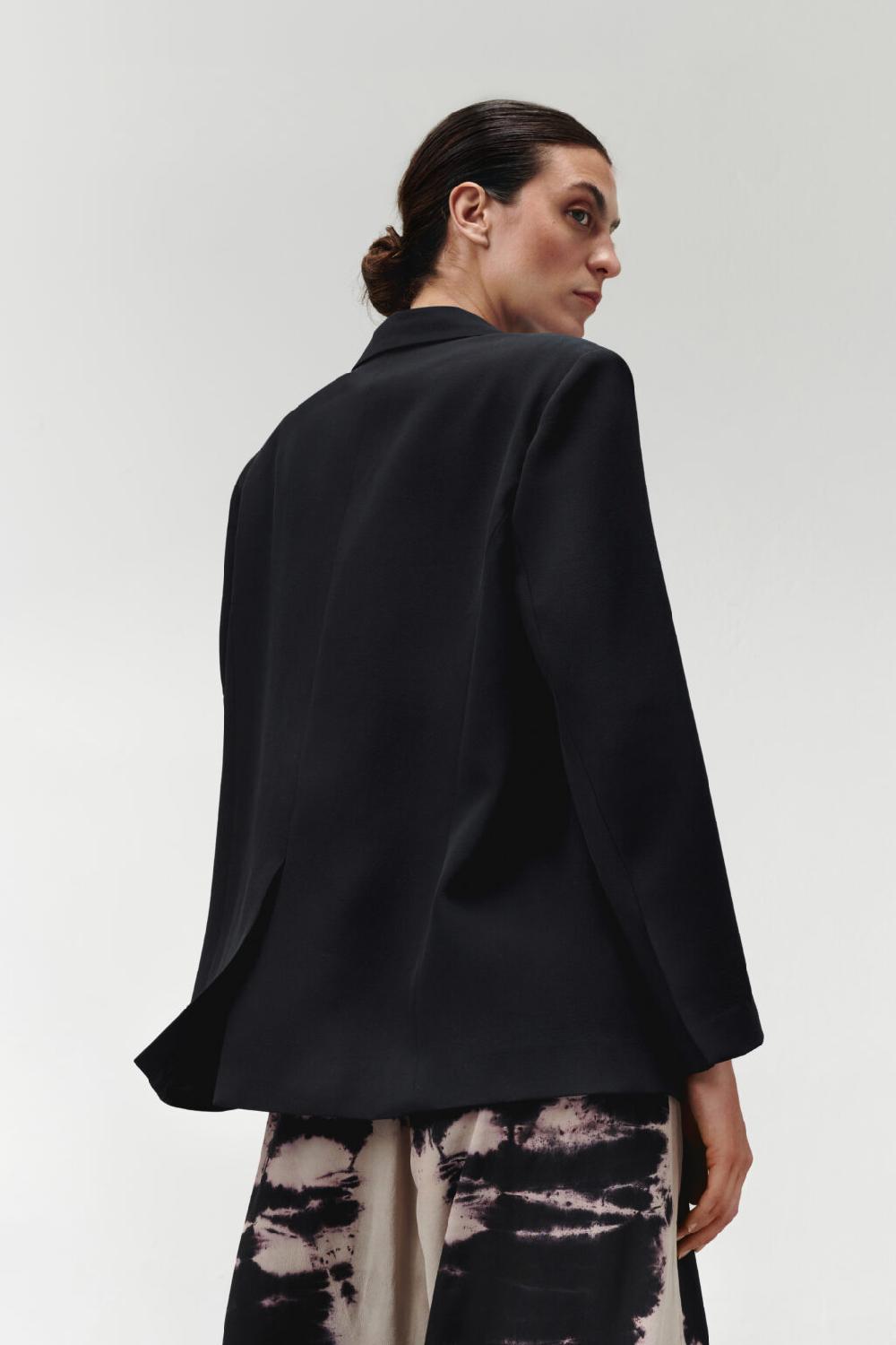 Nous Antwerp EMMY BLAZER I Overdye Blackish