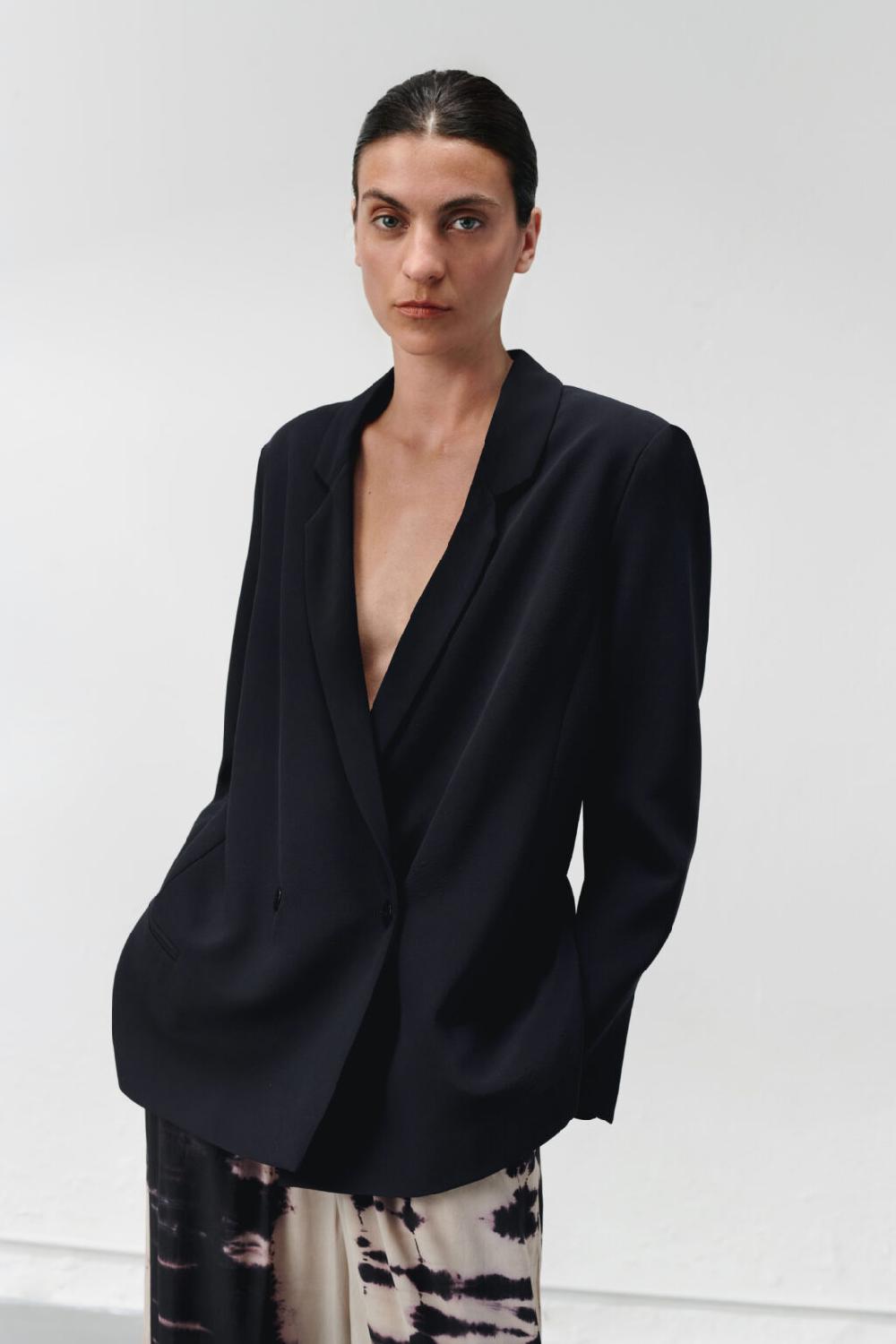 nous antwerp EMMY BLAZER I Overdye Blackish