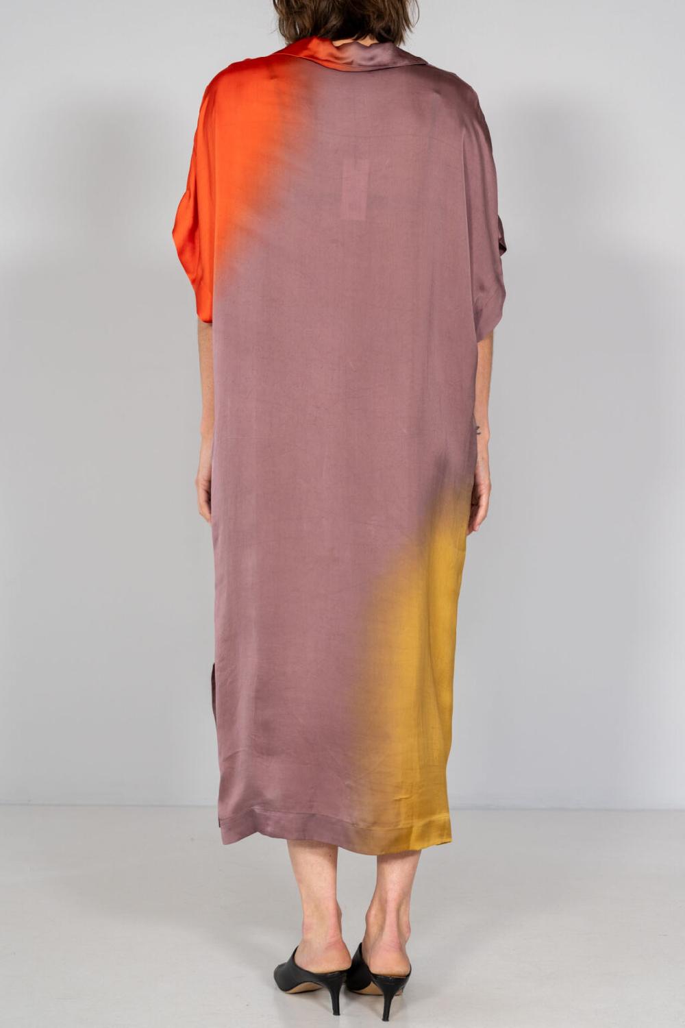 Nous Antwerp JOY DRESS I Placement Ombre Berry