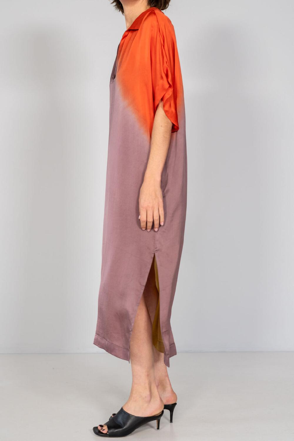 Nous Antwerp JOY DRESS I Placement Ombre Berry