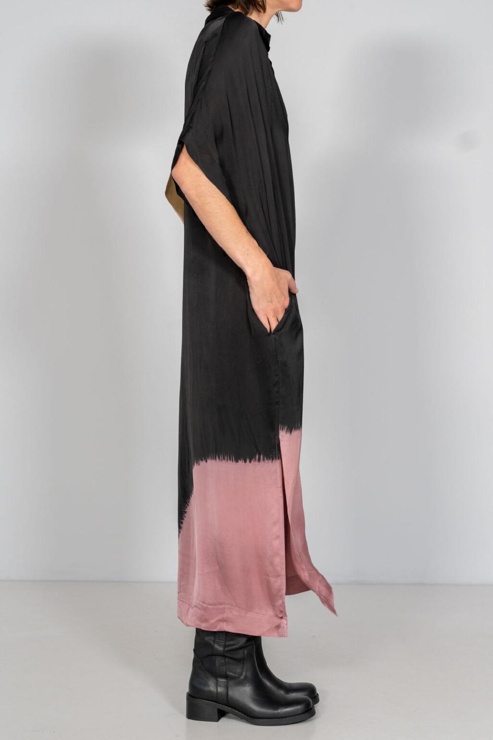 Nous Antwerp JOY DRESS I Placement Ombre Blackish