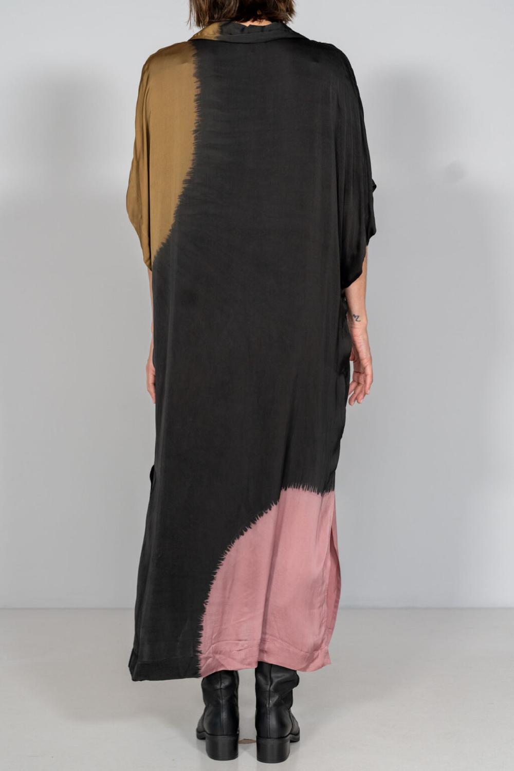 Nous Antwerp JOY DRESS I Placement Ombre Blackish