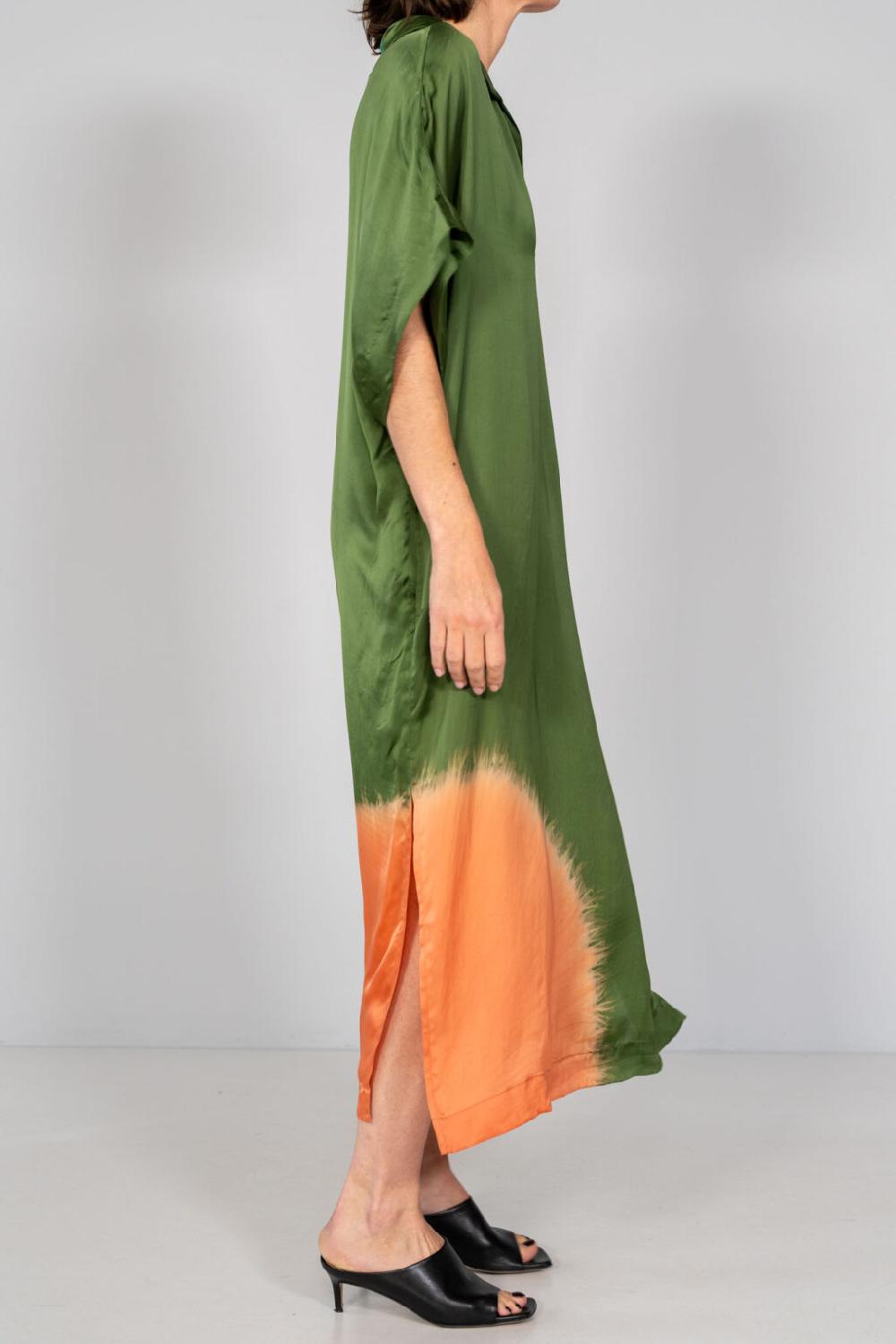Nous Antwerp JOY DRESS I Placement Ombre Leaf