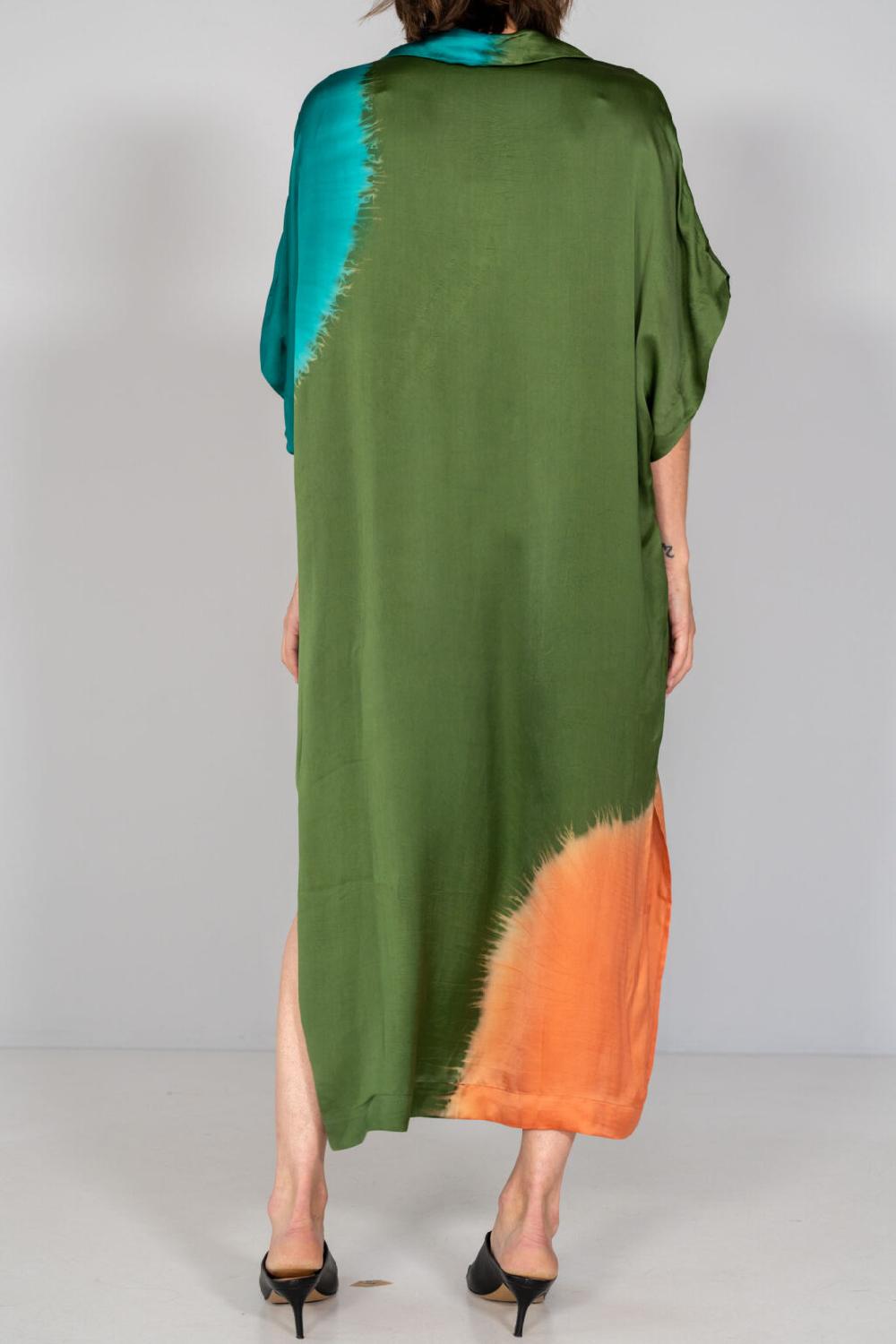 Nous Antwerp JOY DRESS I Placement Ombre Leaf