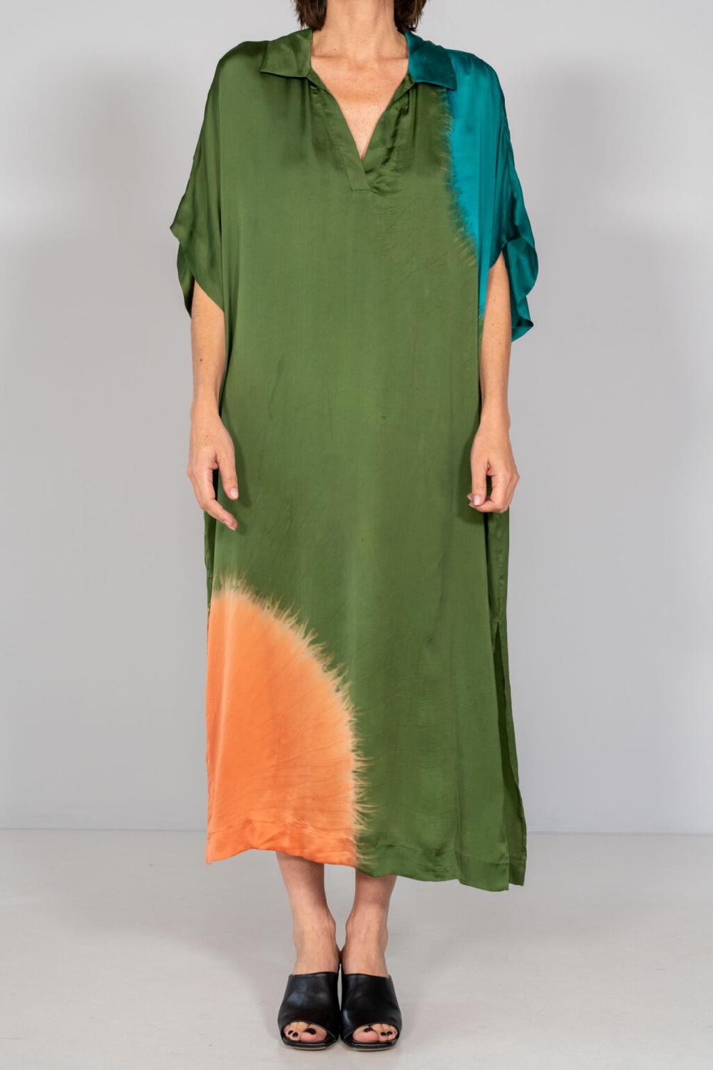 nous antwerp JOY DRESS I Placement Ombre Leaf