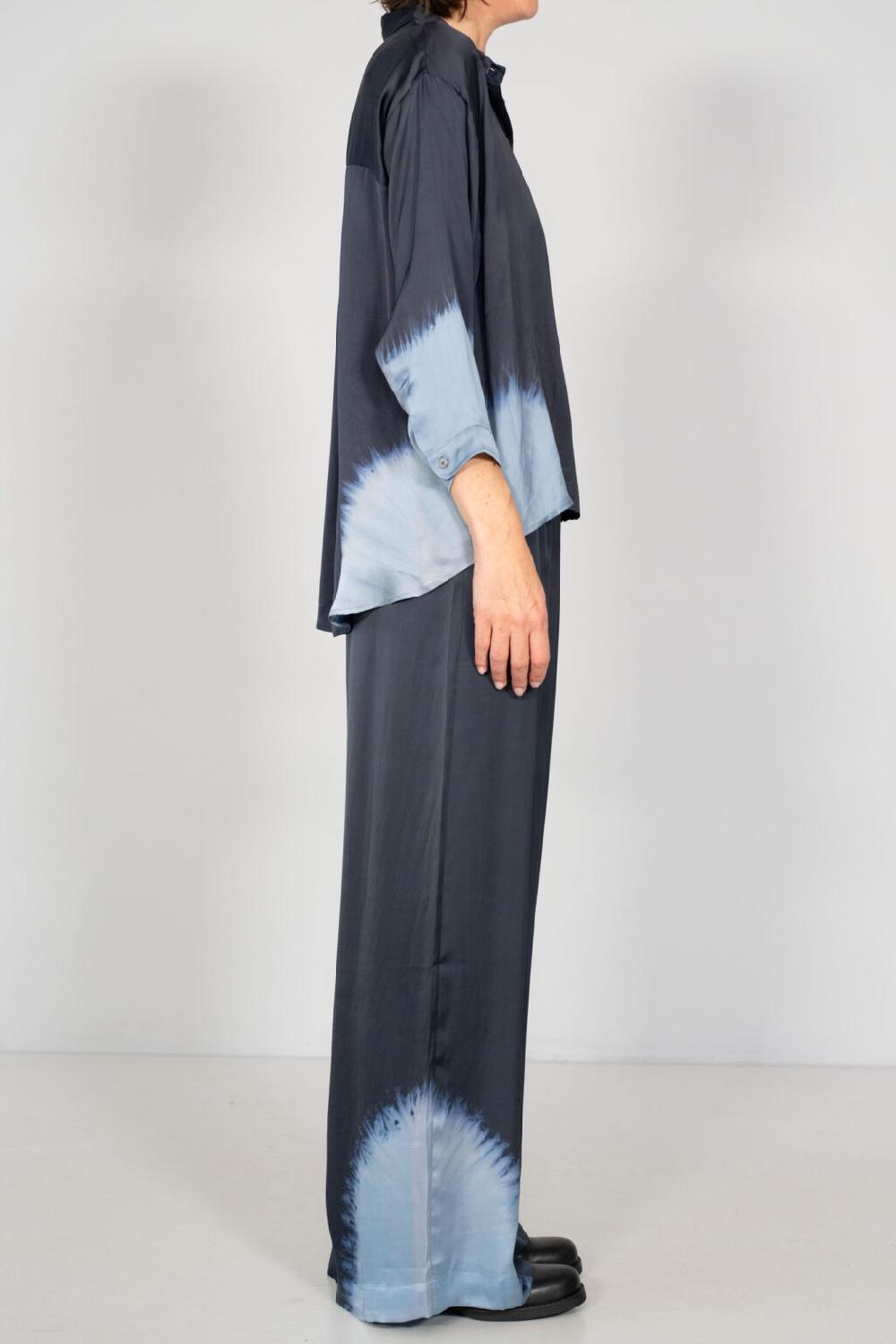Nous Antwerp MEGANNE BLOUSE I Placement Ombre Navy