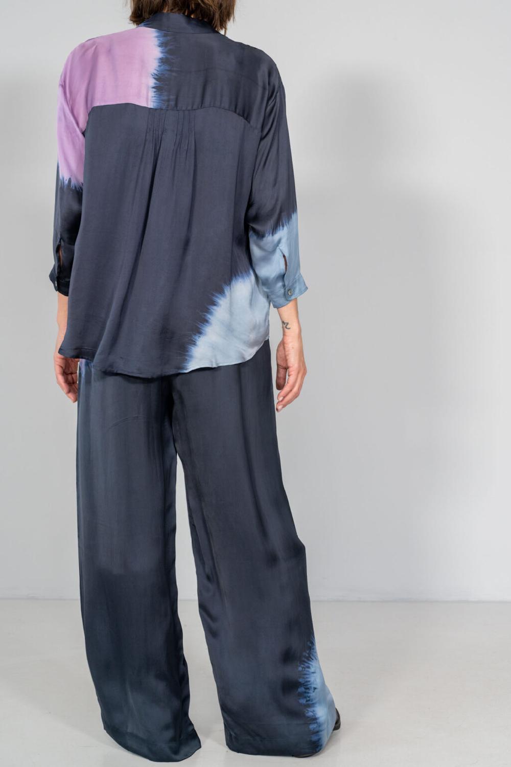 Nous Antwerp MEGANNE BLOUSE I Placement Ombre Navy