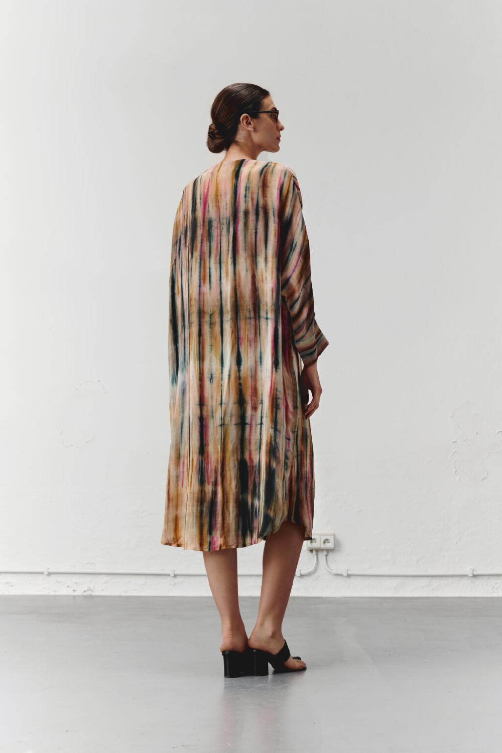 Nous Antwerp MORGAN DRESS I Straight Lines Pecan