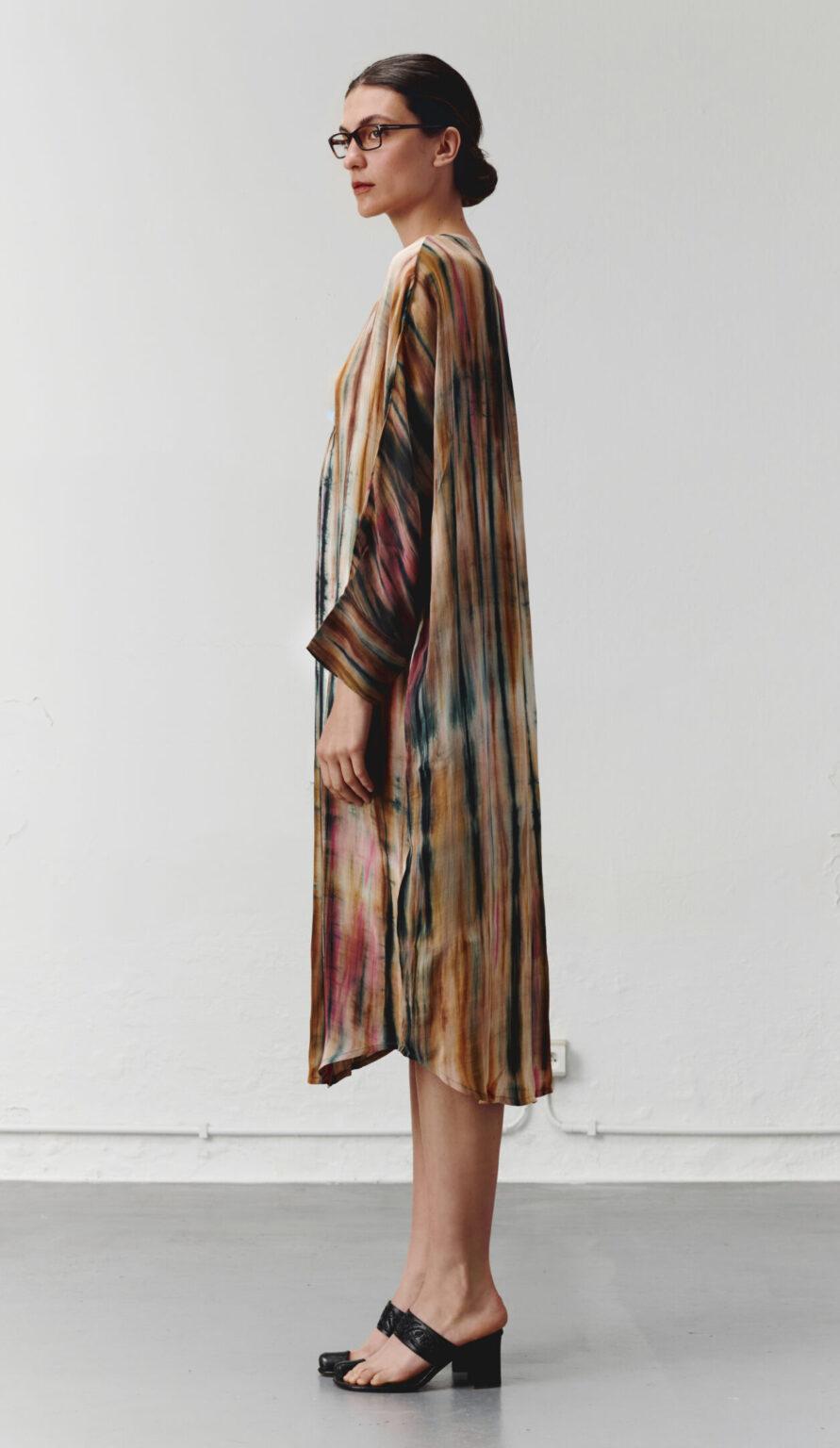 Nous Antwerp MORGAN DRESS I Straight Lines Pecan