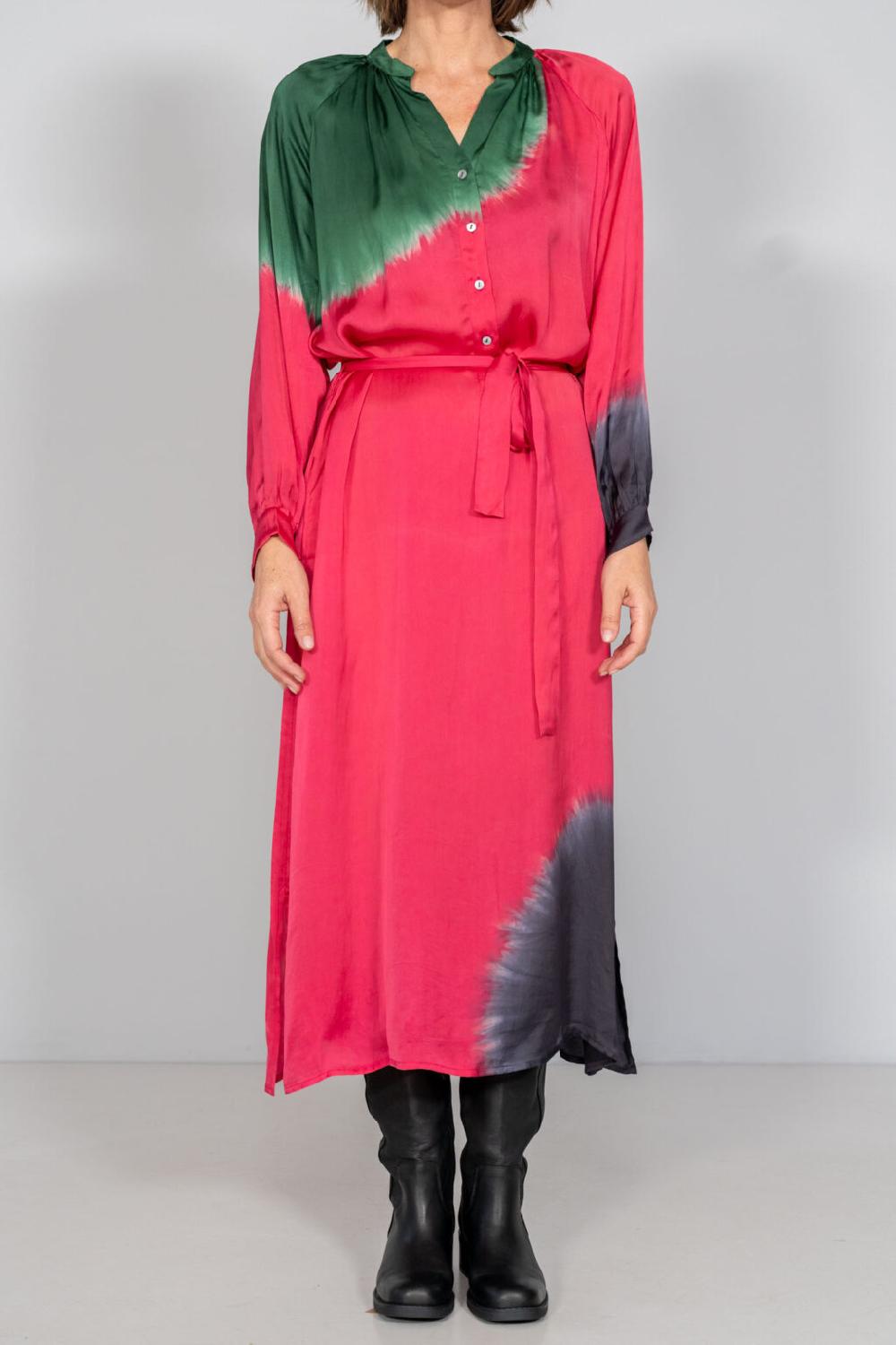 nous antwerp NICOLE DRESS I Placement Ombre Neon
