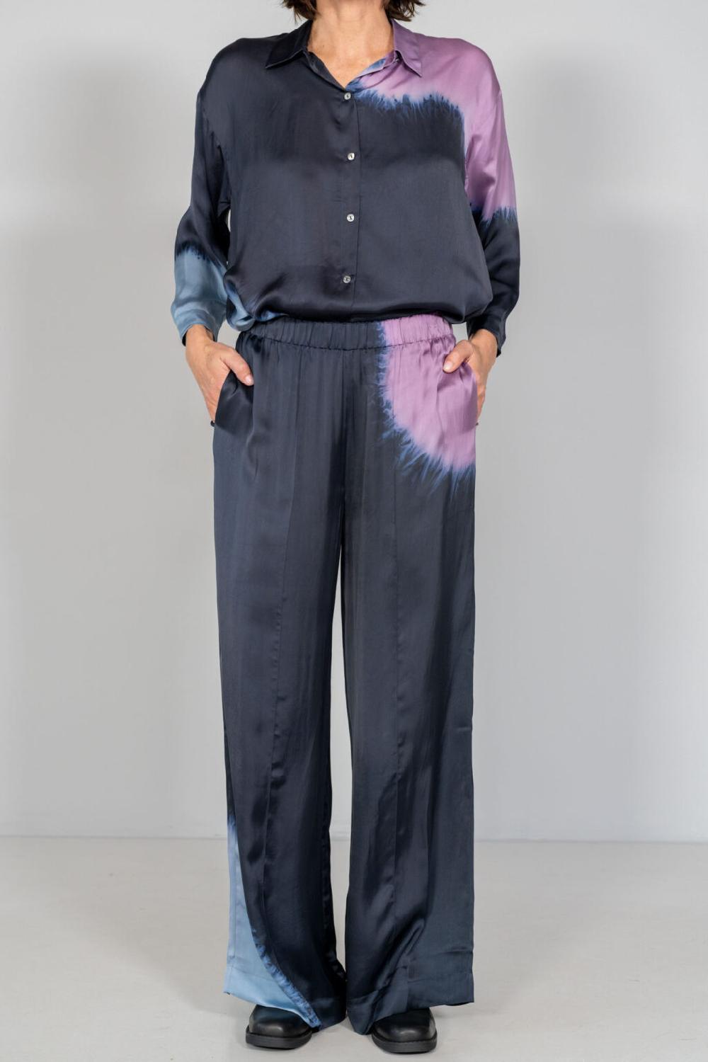 nous antwerp OLLIE PANTS I Placement Ombre Navy