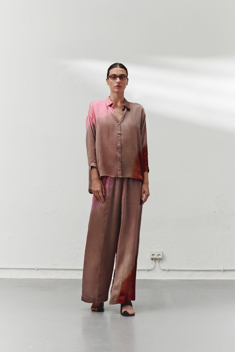 Nous Antwerp OLLIE PANTS I Placement Ombre Taupe