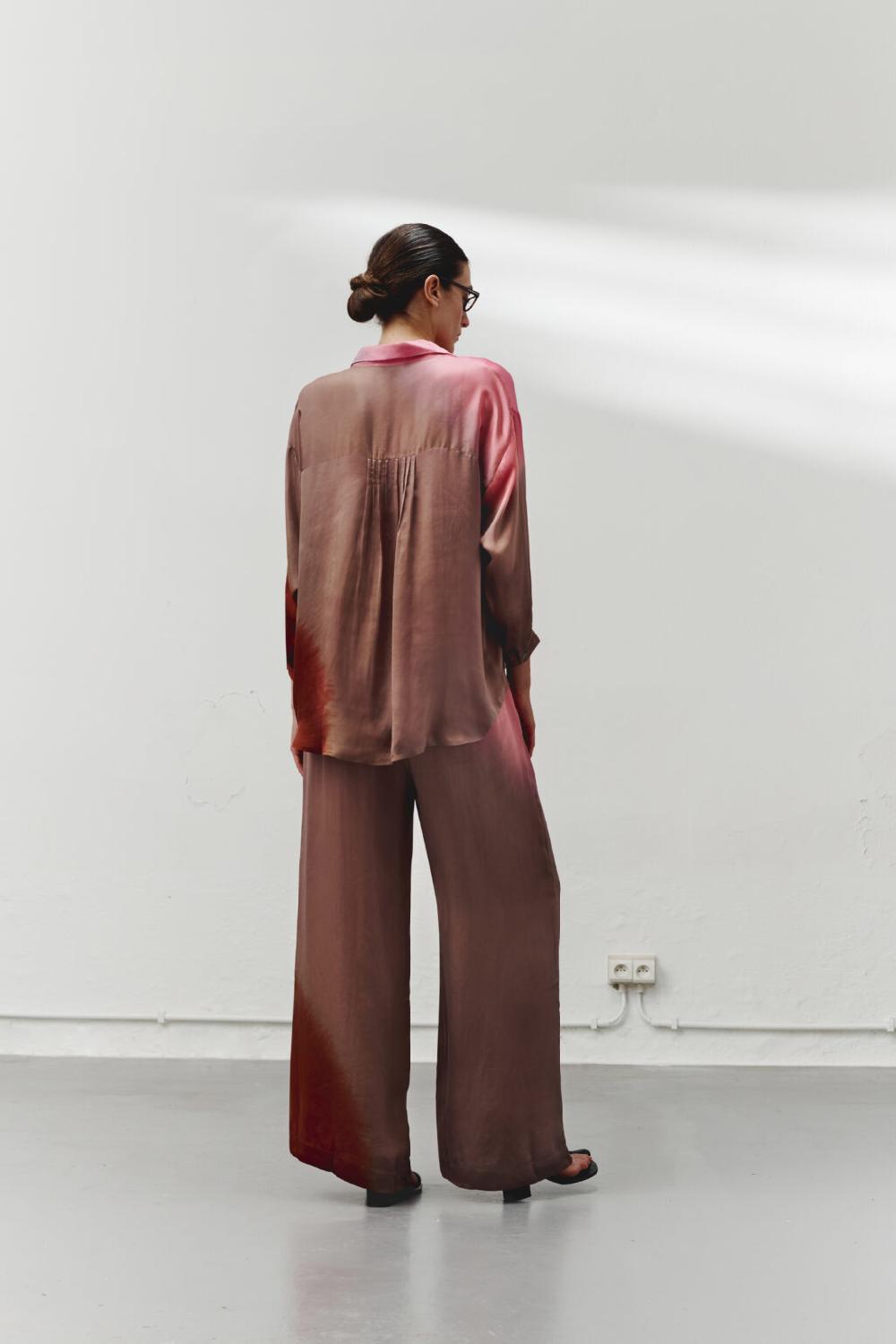 Nous Antwerp OLLIE PANTS I Placement Ombre Taupe