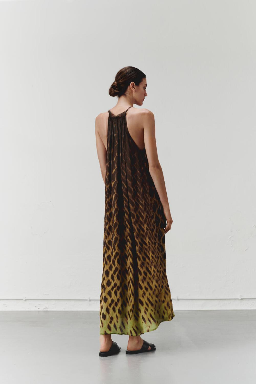 Nous Antwerp ROBIN DRESS I Spots Khaki