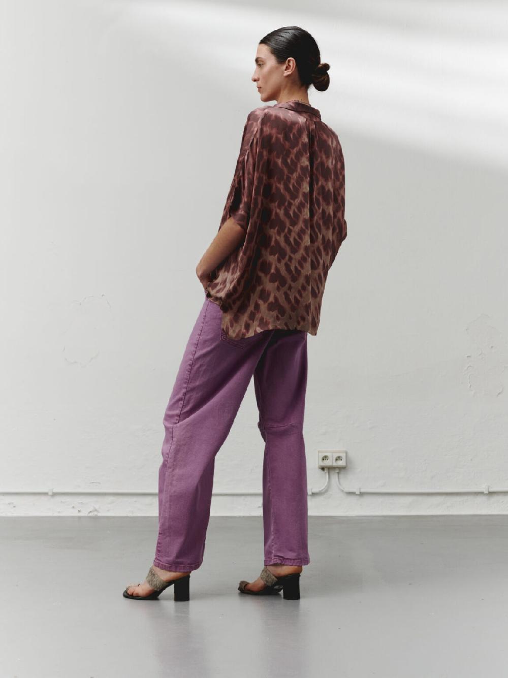 Nous Antwerp SABINE BLOUSE I Spots Berry