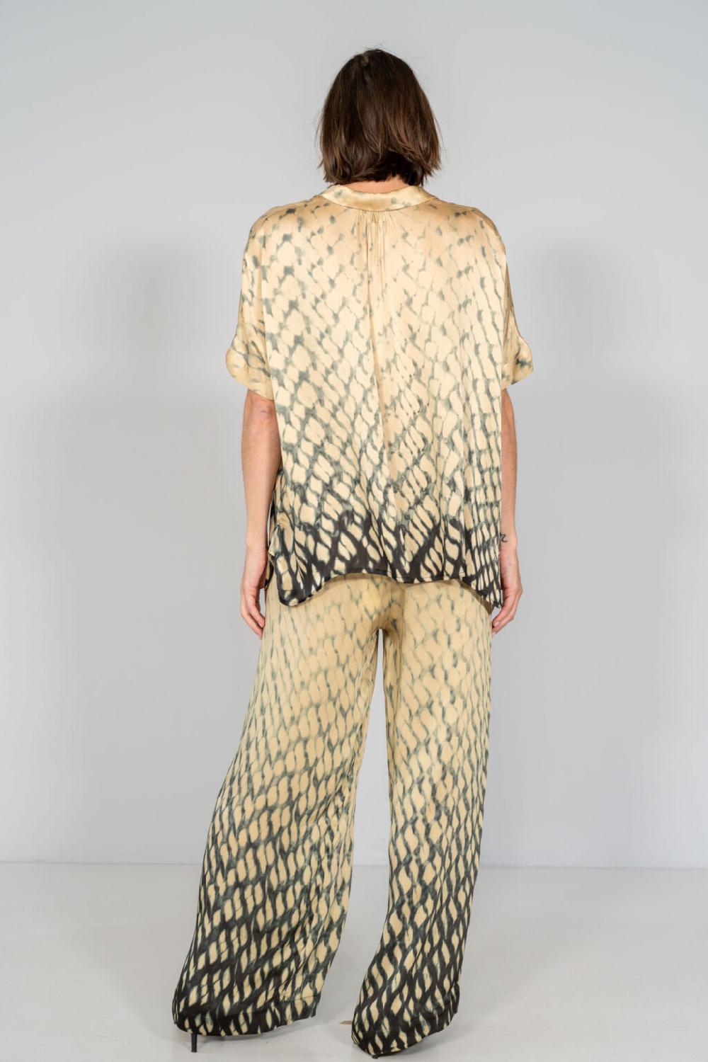 Nous Antwerp SABINE BLOUSE I Spots Sand