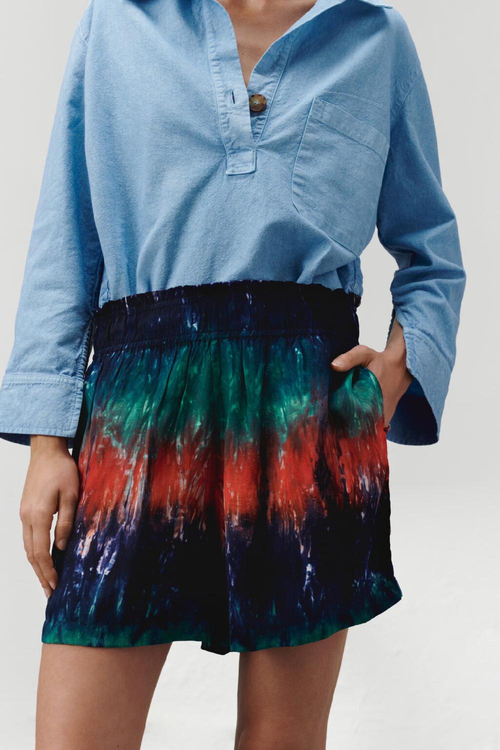 nous antwerp SONIA SHORT I Multi Lines Rainbow