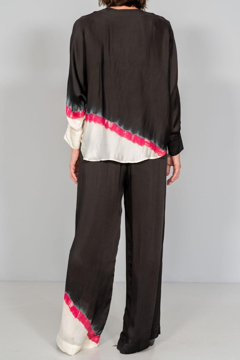 Nous Antwerp OLLIE PANTS I Diagonal Stripe Blackish