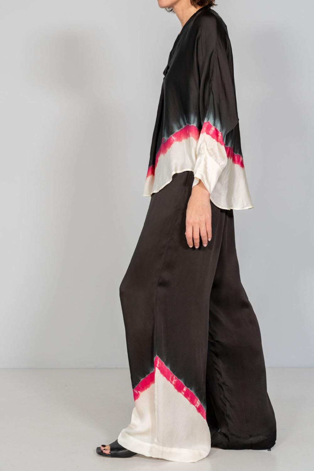 Nous Antwerp OLLIE PANTS I Diagonal Stripe Blackish