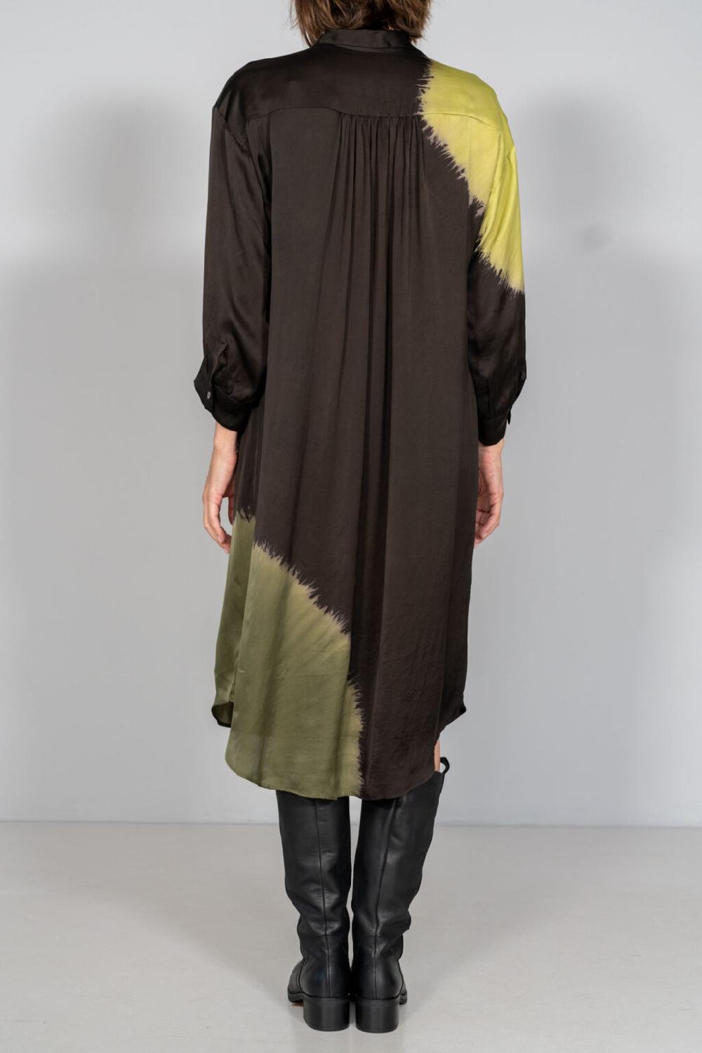 Nous Antwerp SONNY DRESS I Placement Ombre Blackish