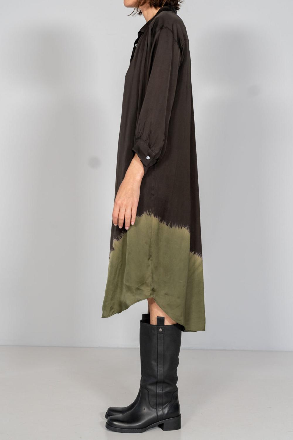 Nous Antwerp SONNY DRESS I Placement Ombre Blackish