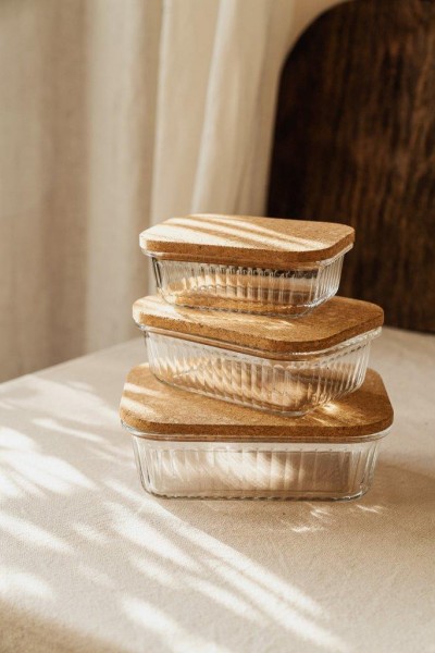 Nuts Innovations Aufbewahrungsbehälter Rechteckig 3er Set